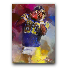 Kellen Winslow #7 Art Card Limited 20/50 Edward Vela Signed (San Diego Chargers)