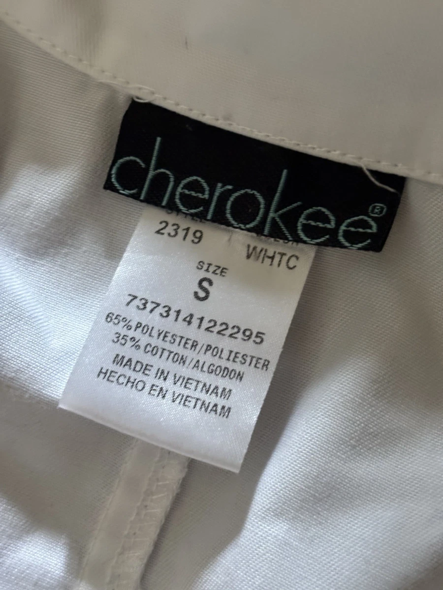Lot of 2 White Lab Coats Cherokee Size S Medical Dental Student Jacket Coats