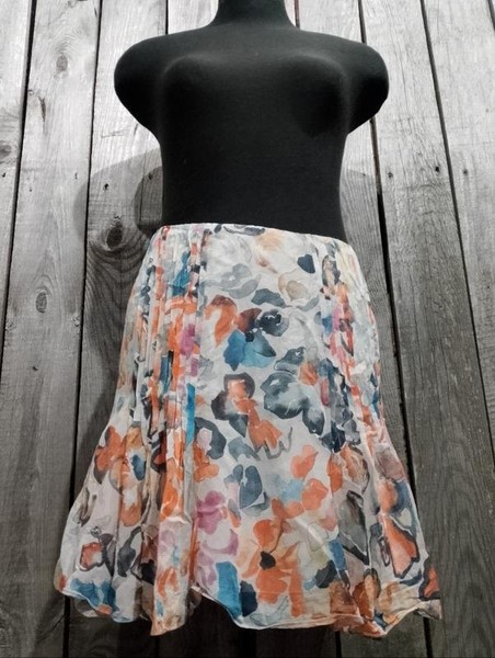 Women Chloé Skirt Pink Silk 34 / XS / 42