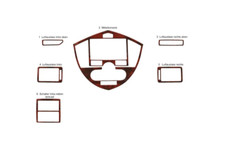 Wood Look Dash Trim Kit For Kia Carens 2002-2006 Auto Interior Panel