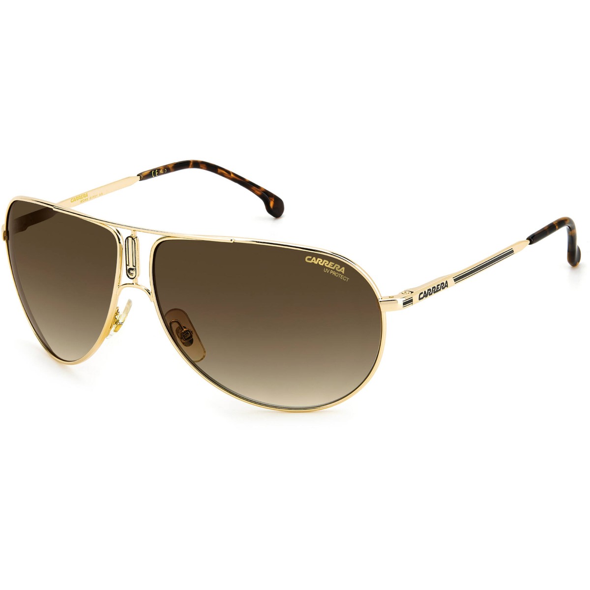 Carrera Aviator Sunglasses with Gold Frame, Unisex Carrera Unisex Sunglasses CA224S-0J5G-HA – Ashford.com main image 4