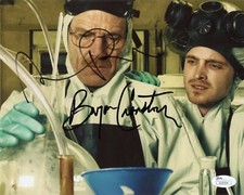 BRYAN CRANSTON & AARON PAUL Authentic Hand-Signed BREAKING BAD 8x10 photo JSA