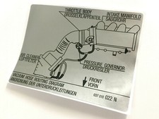 MK2 Golf GTI 16v Hose Routing Diagram Sticker Decal 037010022N, Vw
