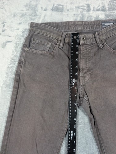 Bonobos Jeans Mens 31x32 Gray Straight Fit Travel Jeans Rusty Discoloration - Picture 3 of 9