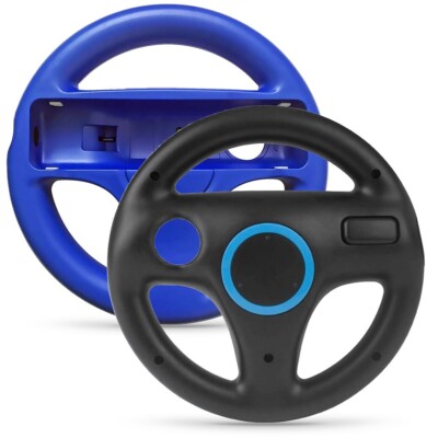 2x Wii Wheel / Racing Lenkrad    z.B. für Mario Kart - Nintendo Wii (NEU)   
