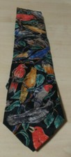 Vintage Di Cravatte D.C. Enterprises 100% Silk Tie Bird Print Made in USA