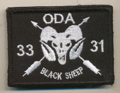 ODA 3331 Black Sheep US Army Special Forces patch Afghanistan made
