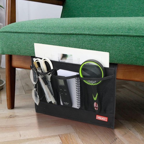 Bedside Caddy Storage Organizer Remote Control Holder Couch Sofa Armrest Bag - Picture 4 of 11