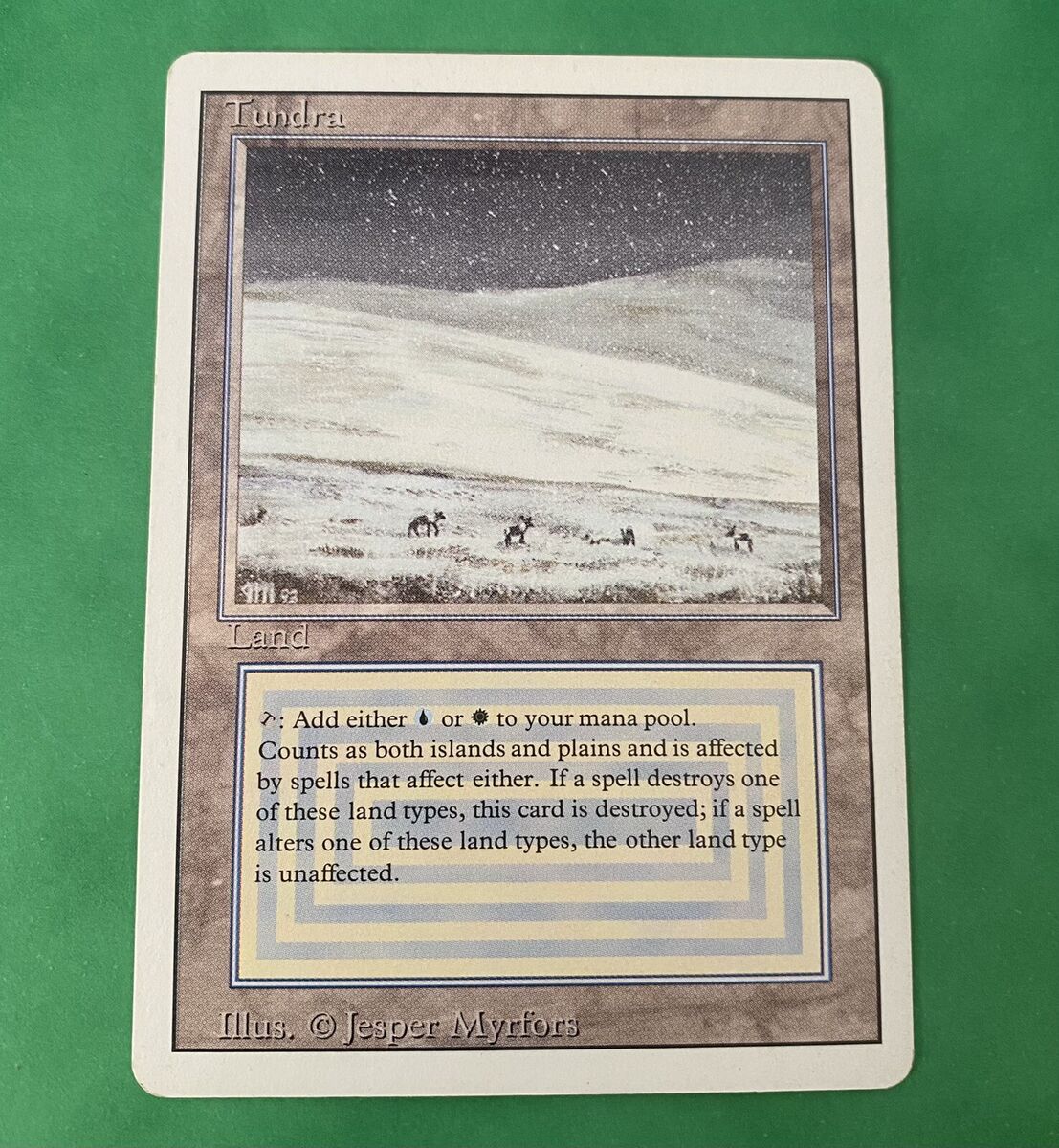 Magic the Gathering MTG Tundra Revised 3rd Edition Dual Land Magic the Gathering MTG Tundra Revised 3rd Edition Dual Land
