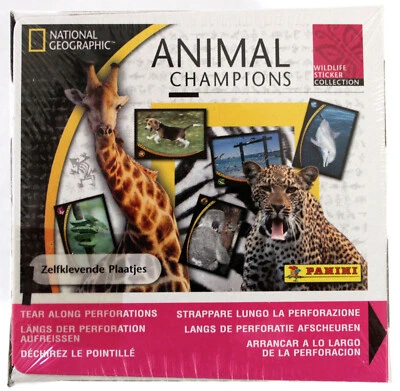 Panini Sticker NATIONAL GEOGRAPHIC ANIMAL CHAMPIONS 2007 BOX DISPLAY 50 Tüten - Bild 1 von 4
