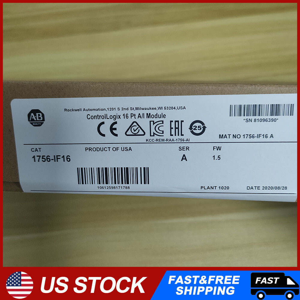 New Factory Sealed AB 1756-IF16 SER A ControlLogix 16 Pt Input