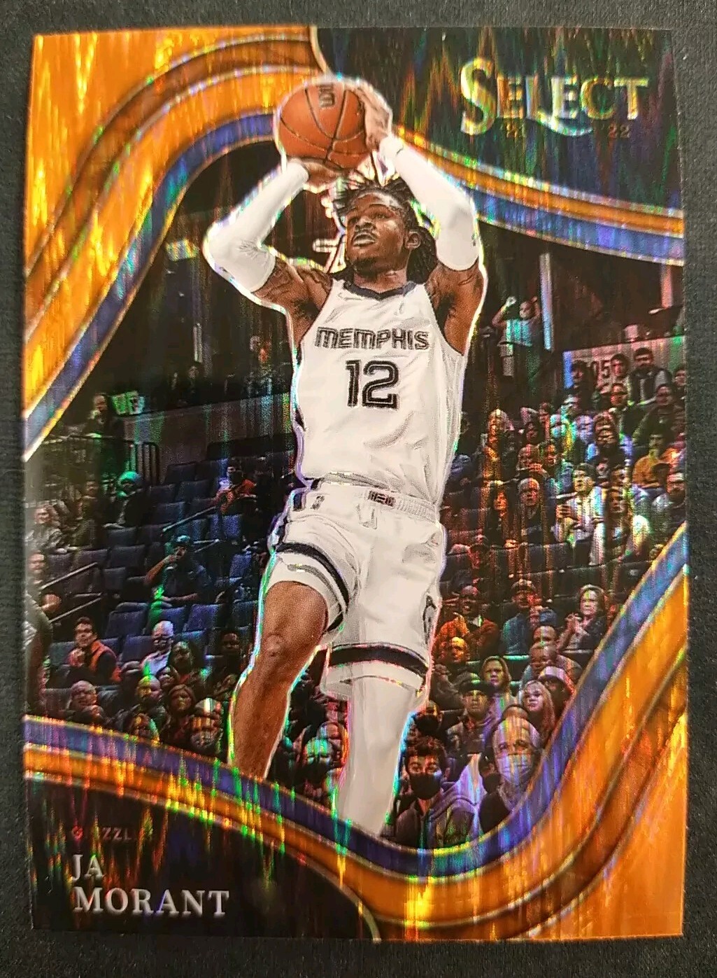 2021-22 Select Ja Morant Courtside Orange Flash Prizm MEMPHIS GRIZZLIES