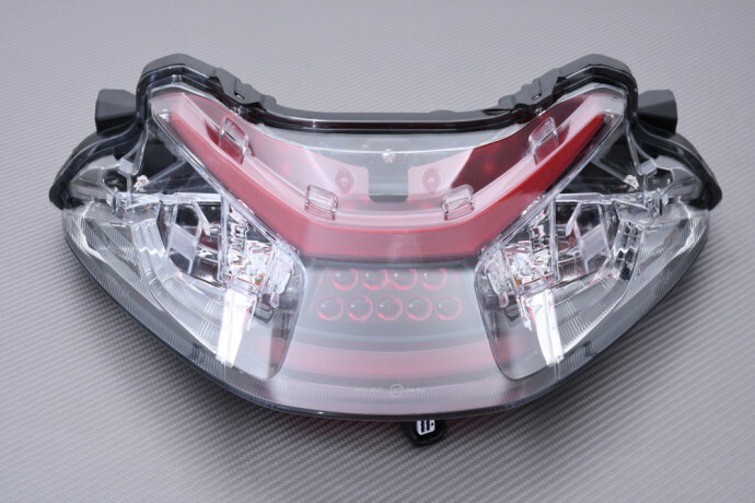 Feu arrière LED Forza 300 clignotant transparent visibilité
