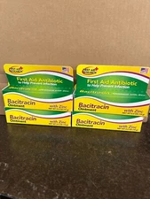 First Aid Research Bacitracin Ointment Antibiotic pack of 4