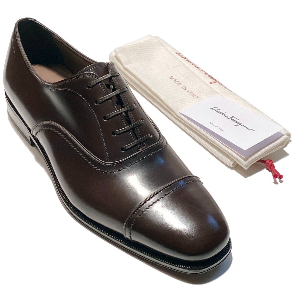 Salvatore Ferragamo Men\'s Dark Brown Oxfords Salvatore Ferragamo Men main image 3