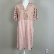 Madewell Silk & Eyelet Soft Pink Dress Size XS