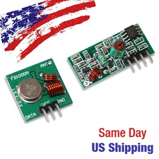 433Mhz RF Wireless Transmitter/Receiver Kit Module Arduino ARM MCU Wireless US!