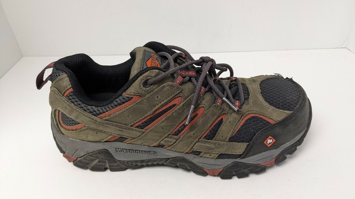 Merrell Mens Work Moab Vertex Vent Composite Toe Shoe Brown Leather Boot Size 11 Merrell Men main image 4