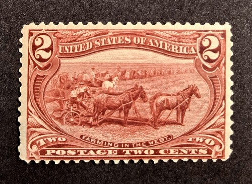brimar: US Scott #286 Mint (MNH, OG) TRANS-MISSISSIPPI EXPO 2¢, NH, SCV $72.50
