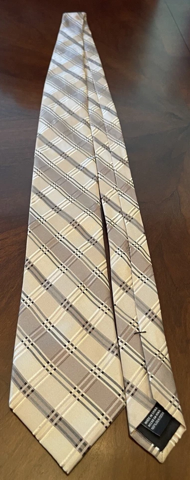 Corbata de cuello para hombre Claiborne 100 % seda hecha en China Foto 3 de 4