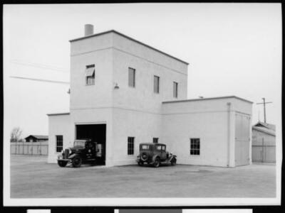 Building At The Department Of Public Works Refuse Collection Yard  - Old Photo