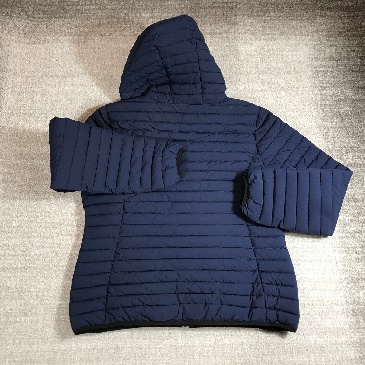 BCBG MAXAZRIA Jacket Womens Large Quilted Puffer Hoodie l