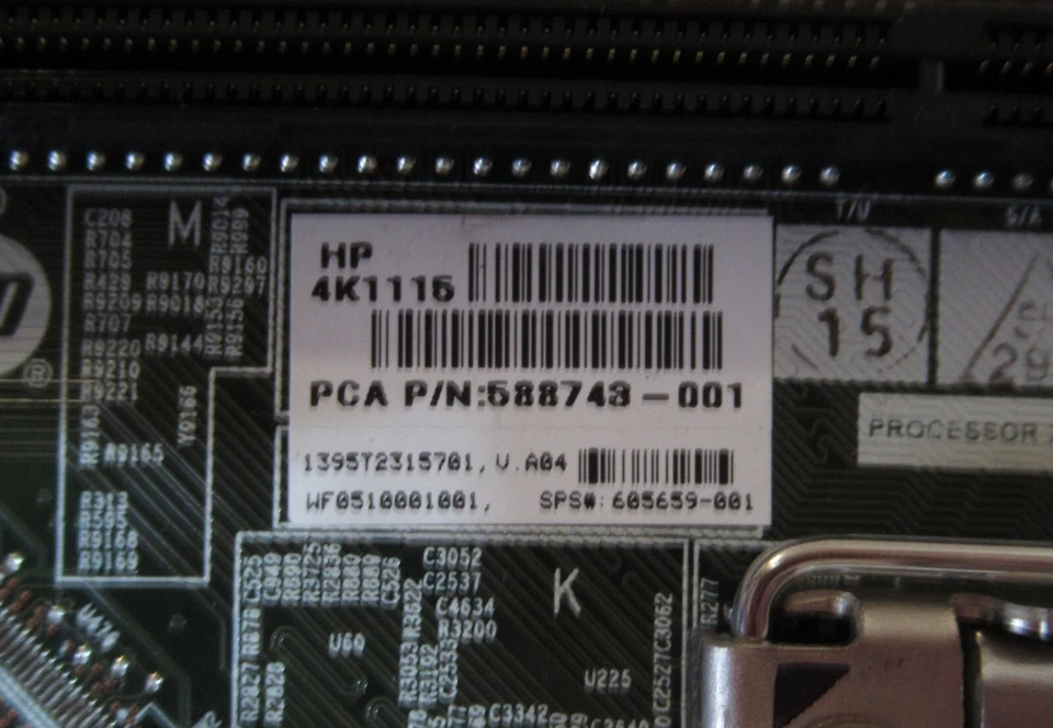 HP ProLiant BL460c G7 Server Motherboard System Board MOBO 605659-001 588743-001 - Image 4 of 4