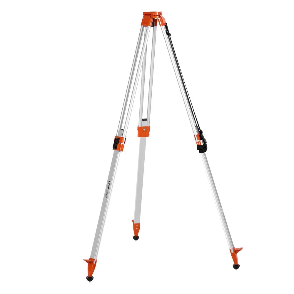 VEVOR Laser Level Tripod Stand with 5/8"-11 Thread | Adjustable Height 16.53-65.