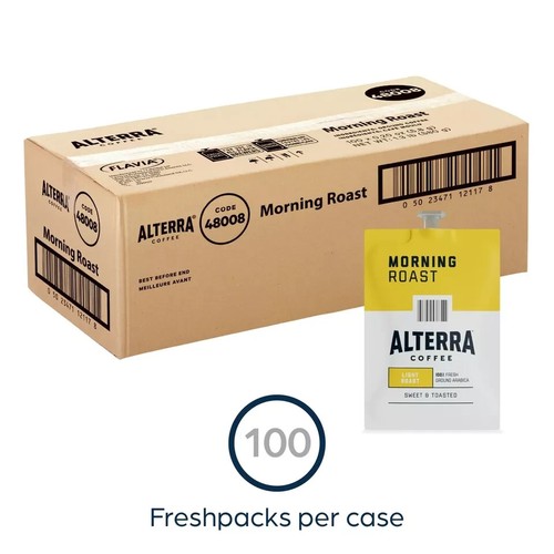 Flavia/Alterra Morning roast Coffee A182 Case/Box 100 Packs/Pods 5