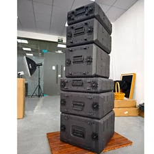 4RU Rack Case Dust-Proof Watertight Shallow 10.2" - L19" Rackmount Flight Case