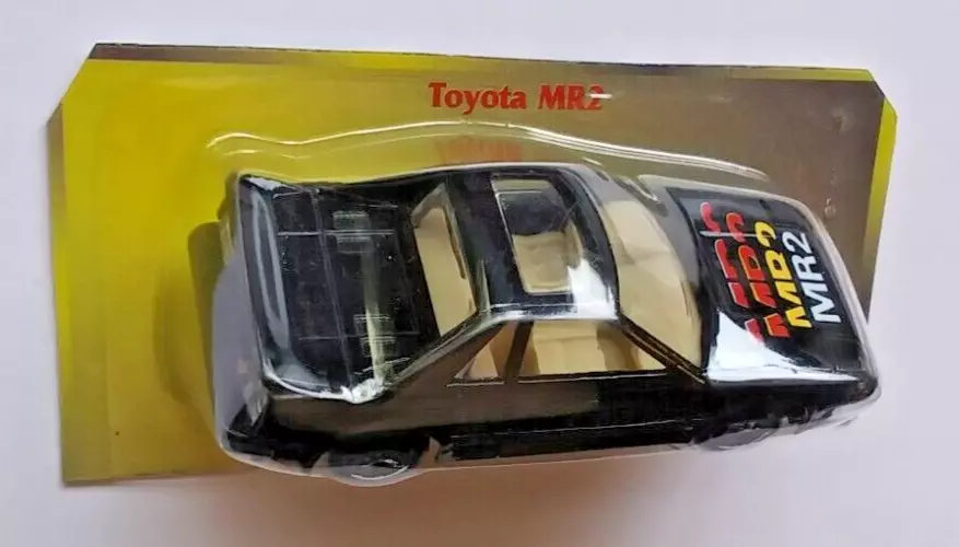 Toyota Primera Generación MR2 Negro Cupé Deportivo Die Cast Car Maisto Años 80, ¡NUEVO! Foto 4 de 4