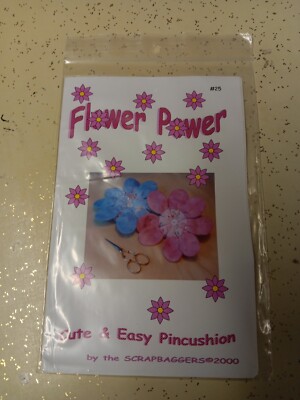 PATTERN Easy Flower Pincushion Flower Power Makedo NEW The Scrapbaggers (Pats)