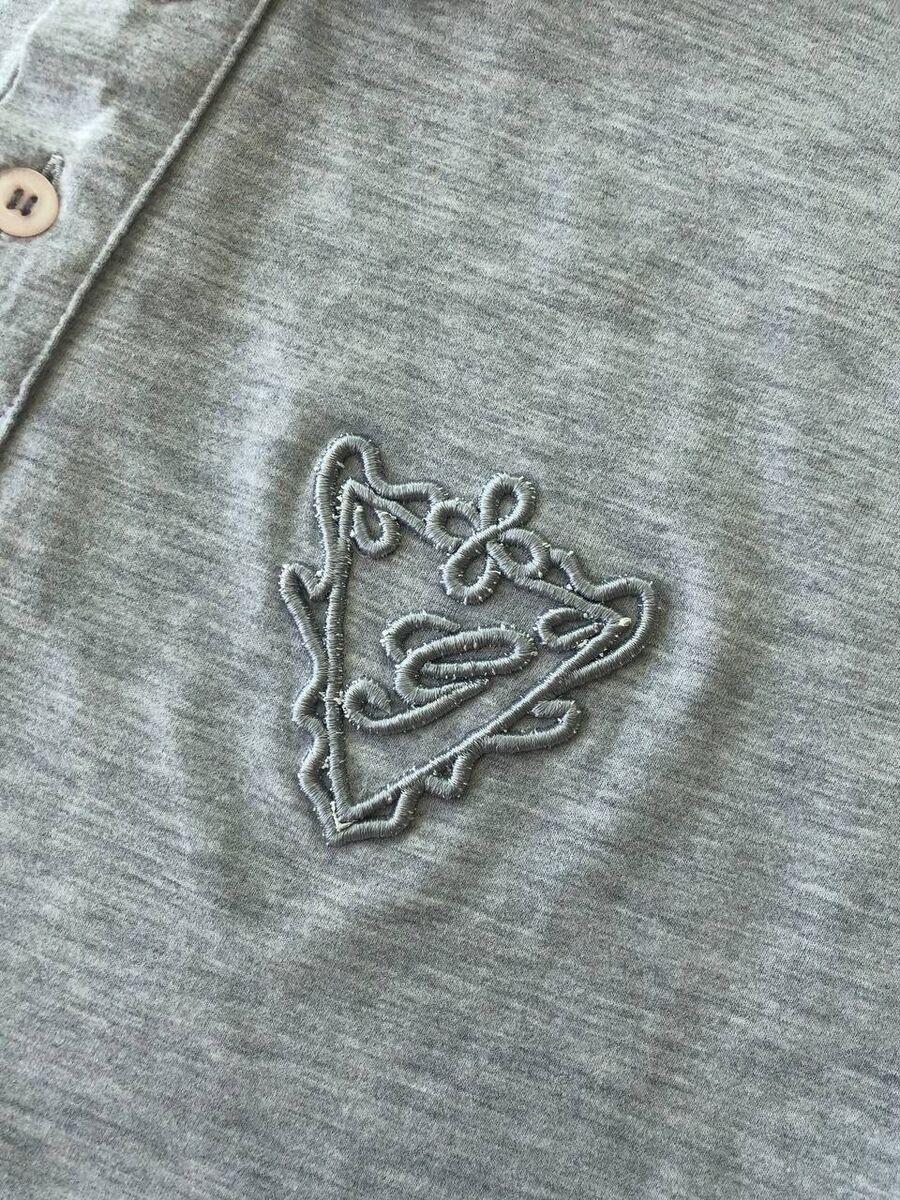 Gucci SS06 “G” logo cotton polo shirt vintage gray women's Gucci SS06 “G” logo cotton polo shirt vintage gray women's