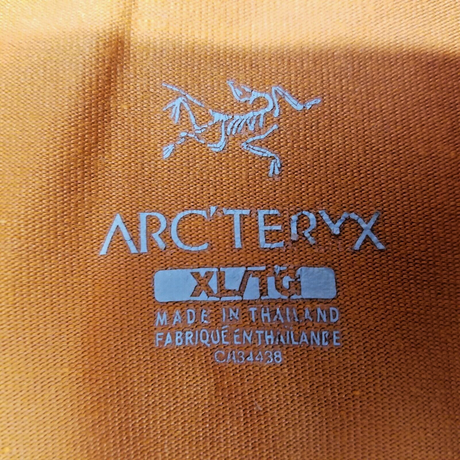 Arc'teryx Camicia Captive Uomo XL Arancione Manica Corta 4 Snap Polo Tasca Logo Frt.