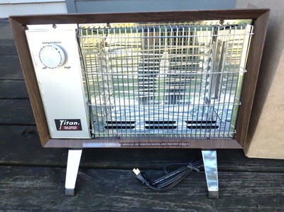 Vintage Titan Portable Electric Heater H12JT Fan Forced New with BOX Tag  1979 | eBay