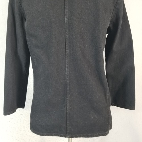 Hunt Club Jacket Blazer Womens Medium Black Denim Cotton Western Vintage - Picture 9 of 11