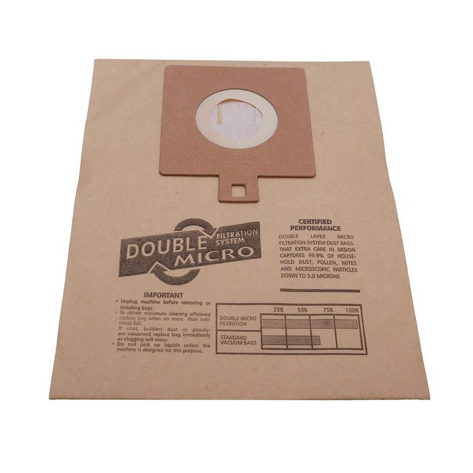 Spares2go 5 Sacchetti Fodera Per Electrolux Powerlite Z3318 – Doppio Strato Con Colletto - 3