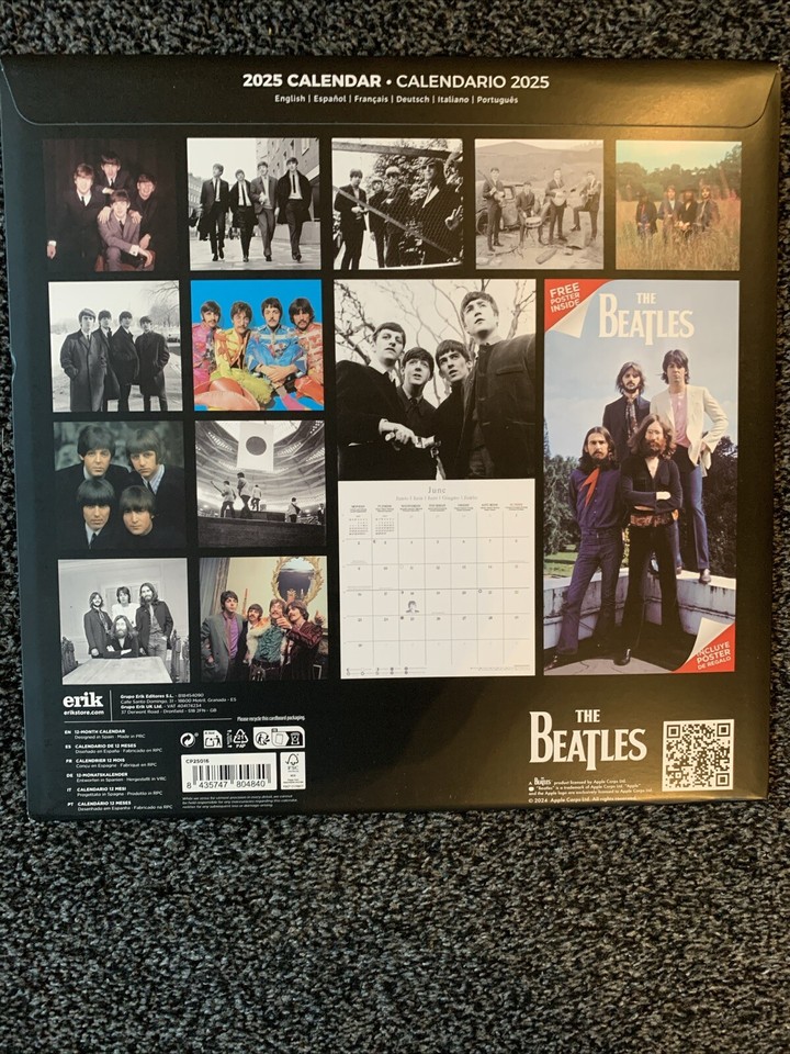 The Beatles 2025 Wall Calendars (Two). Brand New. eBay