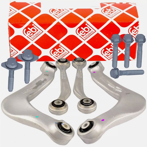 4X Febi Querlenker Satz Hinten FüR Audi A4 B8 A5 8T3 A6 C7 A7 4GA A8 D4 Q5-image