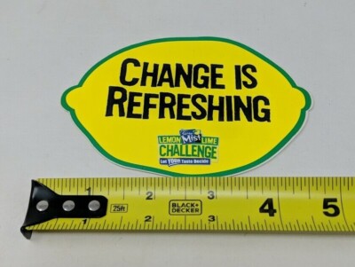Sierra Mist Lemon Lime Challenge Change Refreshing Sticker Soda Pepsi Y2K VTG