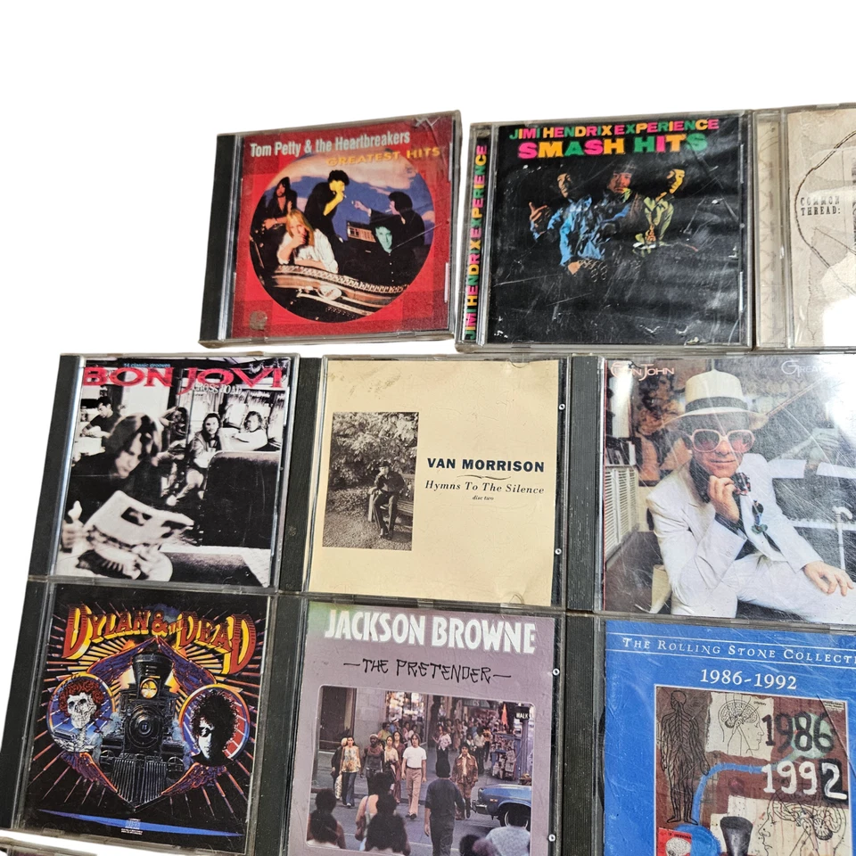 Lot of 15 Rock CDs - Jimi Hendrix, Van Morrison, John Mayer, Bon Jovi, U2 & More Foto 2 de 4