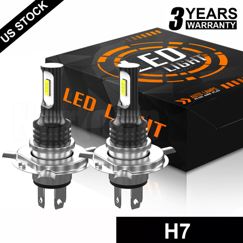 For Kawasaki Ninja ZX6R 20132018 2X H7 LED Headlight Bulbs Conversion