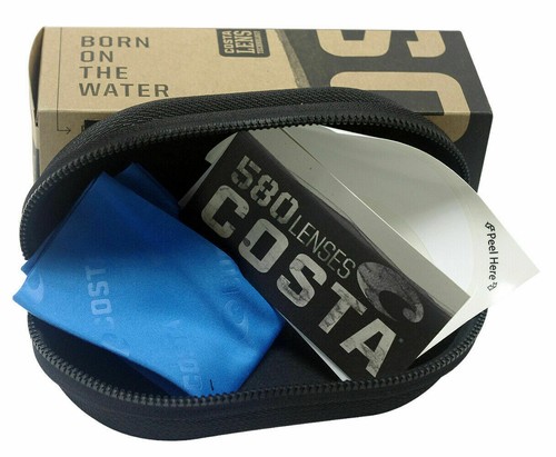 Costa Del Mar Tico Polarized Blue Mirror Glass Square Sunglasses TCO 14 OBMGLP - 第 4/4 張圖片