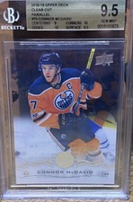 2018-19 Upper Deck Clear Cut Connor McDavid #75 BGS 9.5