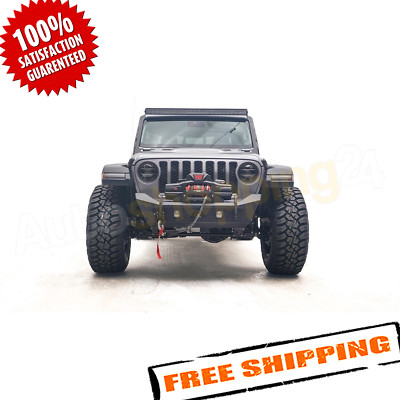 Fab Fours JL18-B4751-1 Stubby Bumper for 18-22 Jeep JL/20-22 Jeep Gladiator