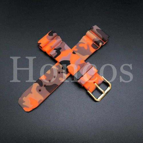 Fits for Seiko Diver Watch Band Strap SKX007 SKX009 22mm Color Rubber Camouflage - 第 15/61 張圖片