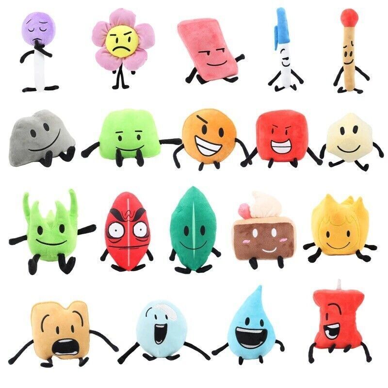 BFDI Battle for Dream Island Plush Figure Toy Stuffed Toys for Kids Cake