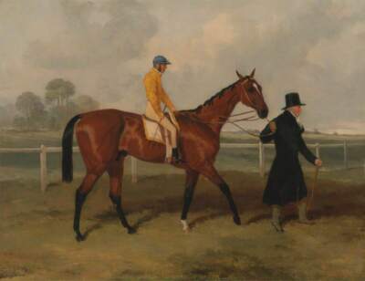 Oil Painting repro Sir Tatton Sykes Leading in the Horse 'Sir Tatton Sykes'