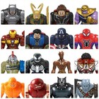 Avengers Venom Spiderman Iron Man Incredible Hulk Super Hero Mini figures Toys