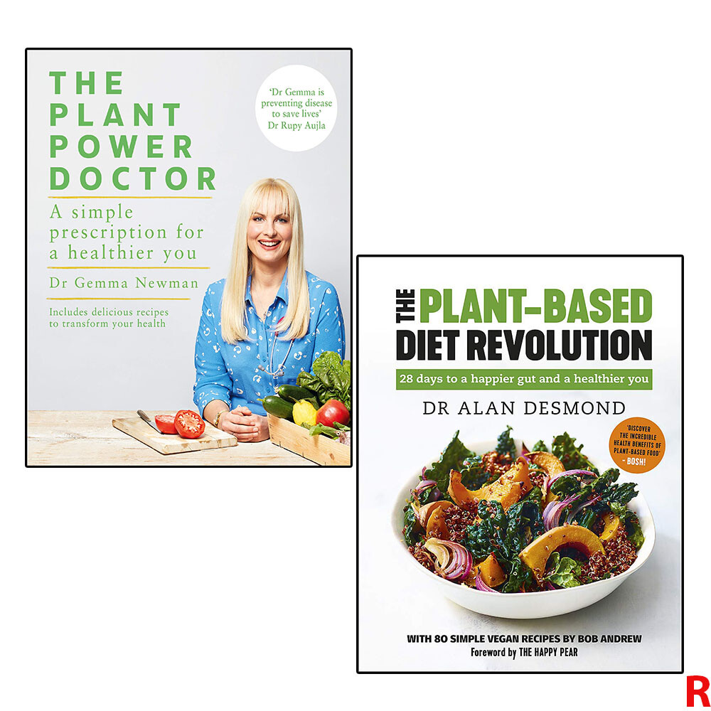 The Plant Power Doctor and The Plant Based 2 Books Collection Set NEW
